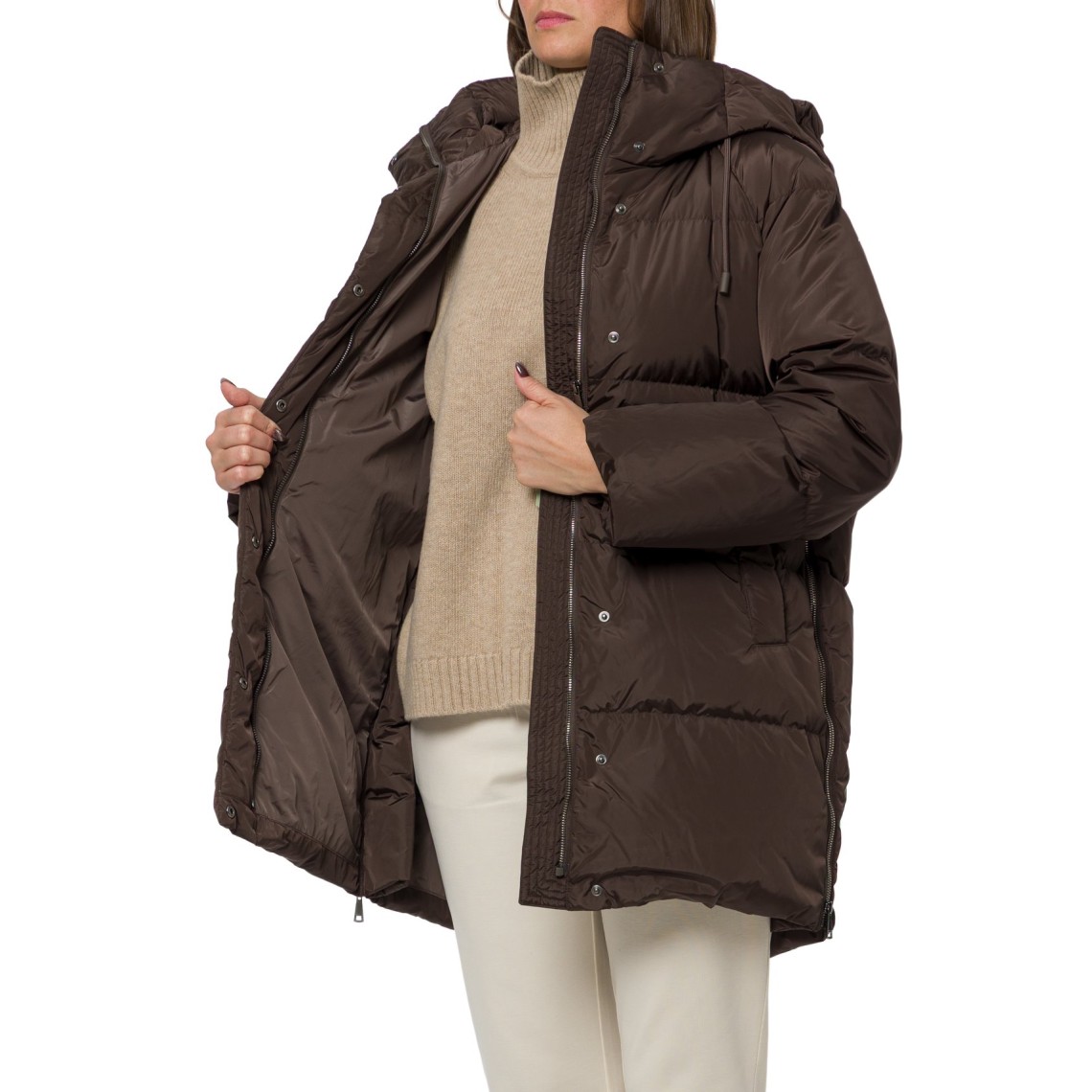 Parka midi in taffettà antigoccia Wkdnewbembo Weekend Max Mara