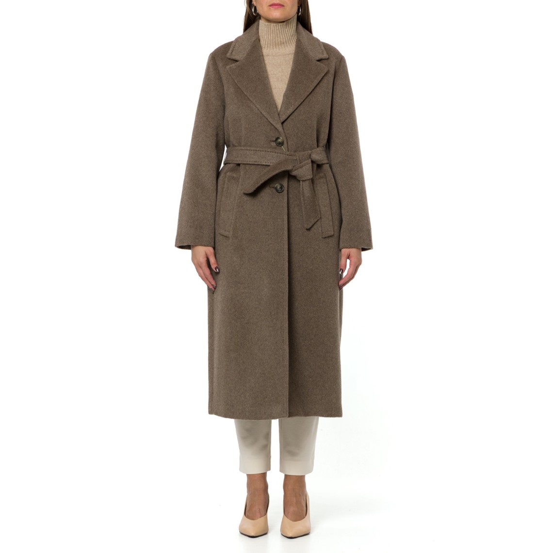 Cappotto lungo in orsetto di lana e alpaca Wkdbronte Weekend Max Mara