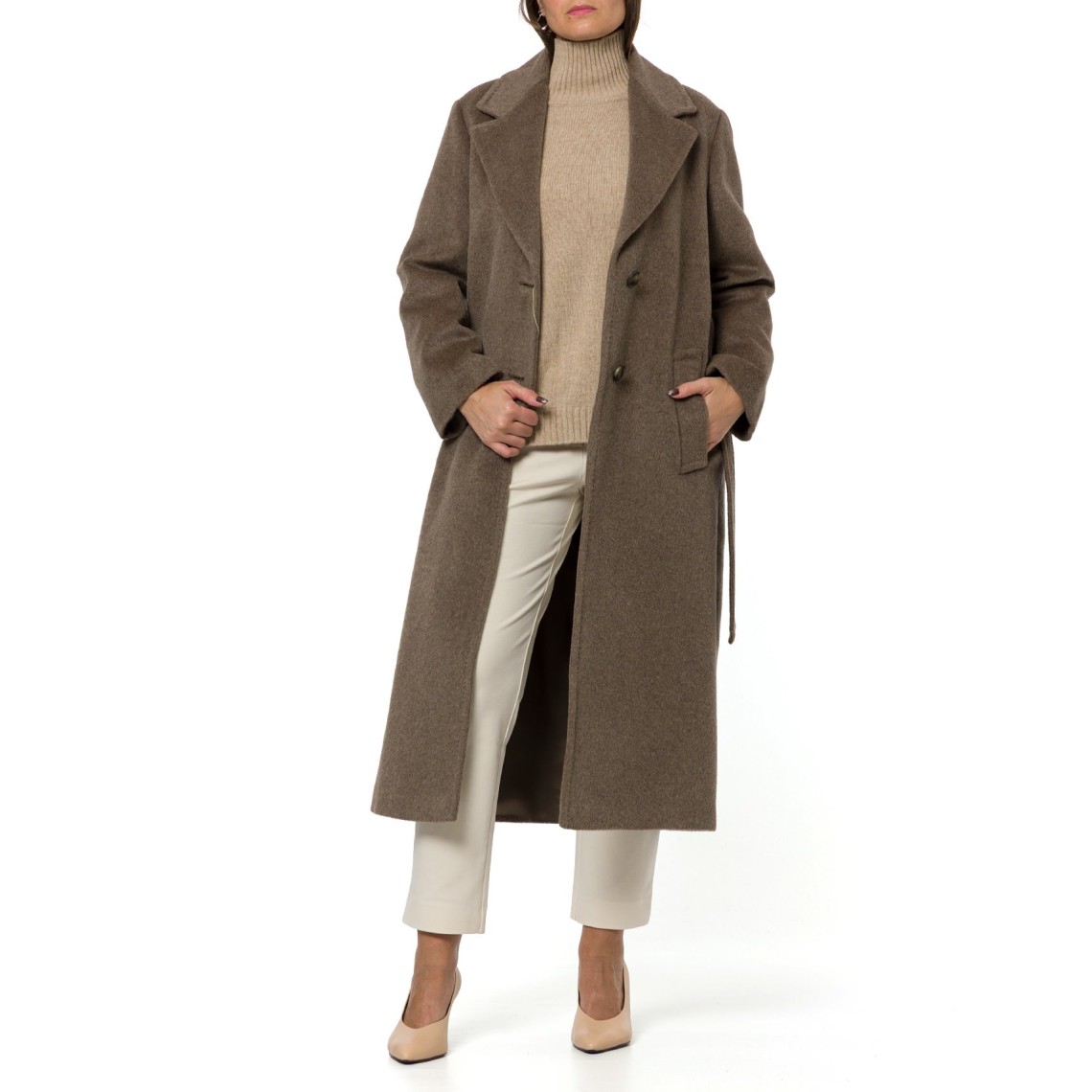 Cappotto lungo in orsetto di lana e alpaca Wkdbronte Weekend Max Mara