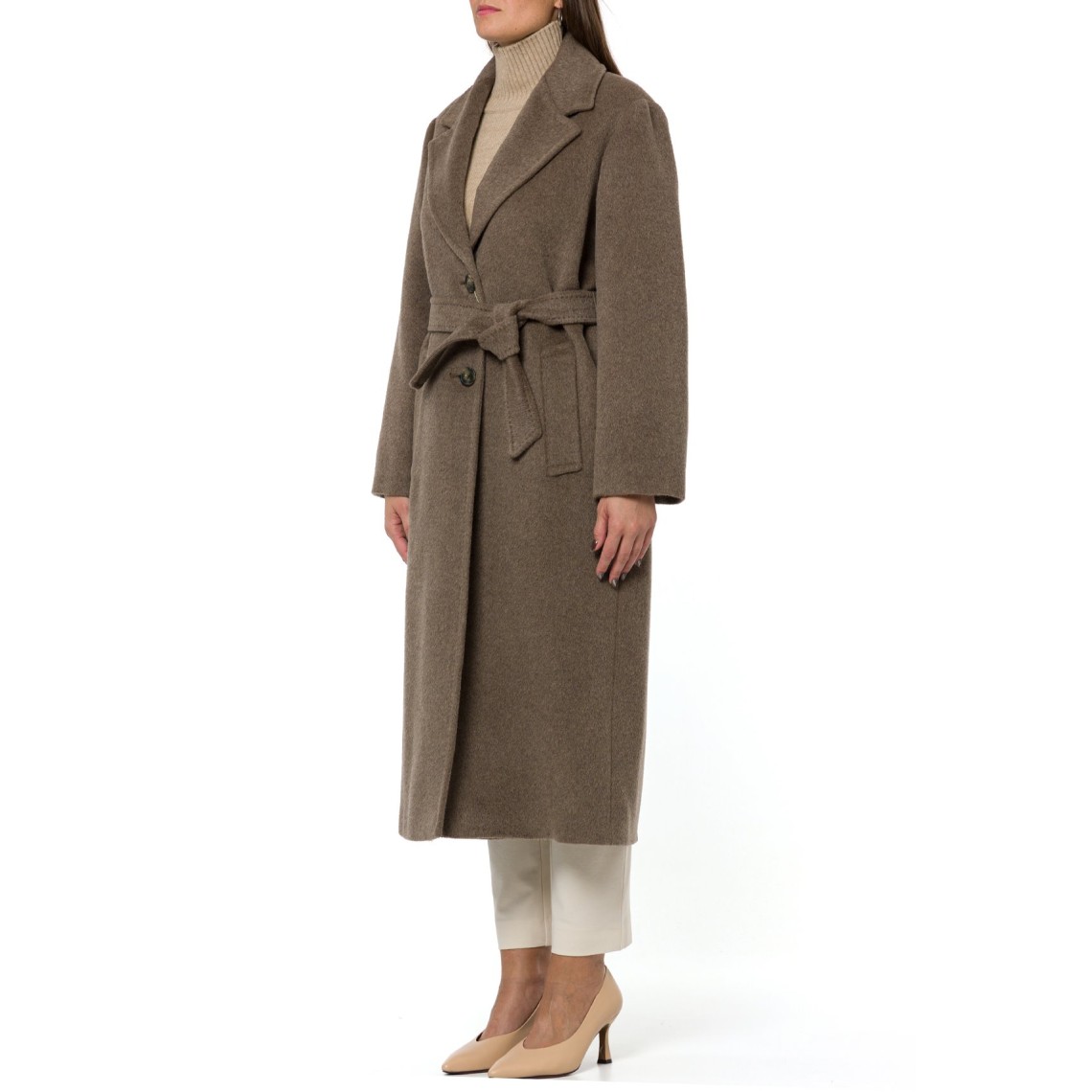 Cappotto lungo in orsetto di lana e alpaca Wkdbronte Weekend Max Mara