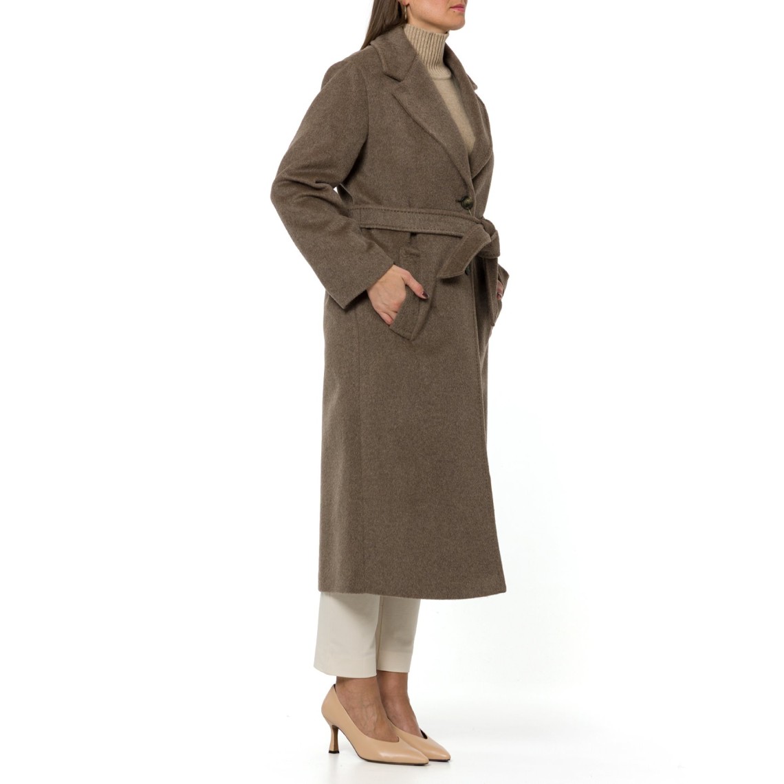 Cappotto lungo in orsetto di lana e alpaca Wkdbronte Weekend Max Mara