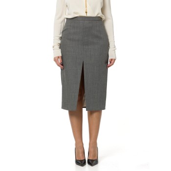 Gonna midi in lana Elisabetta Franchi