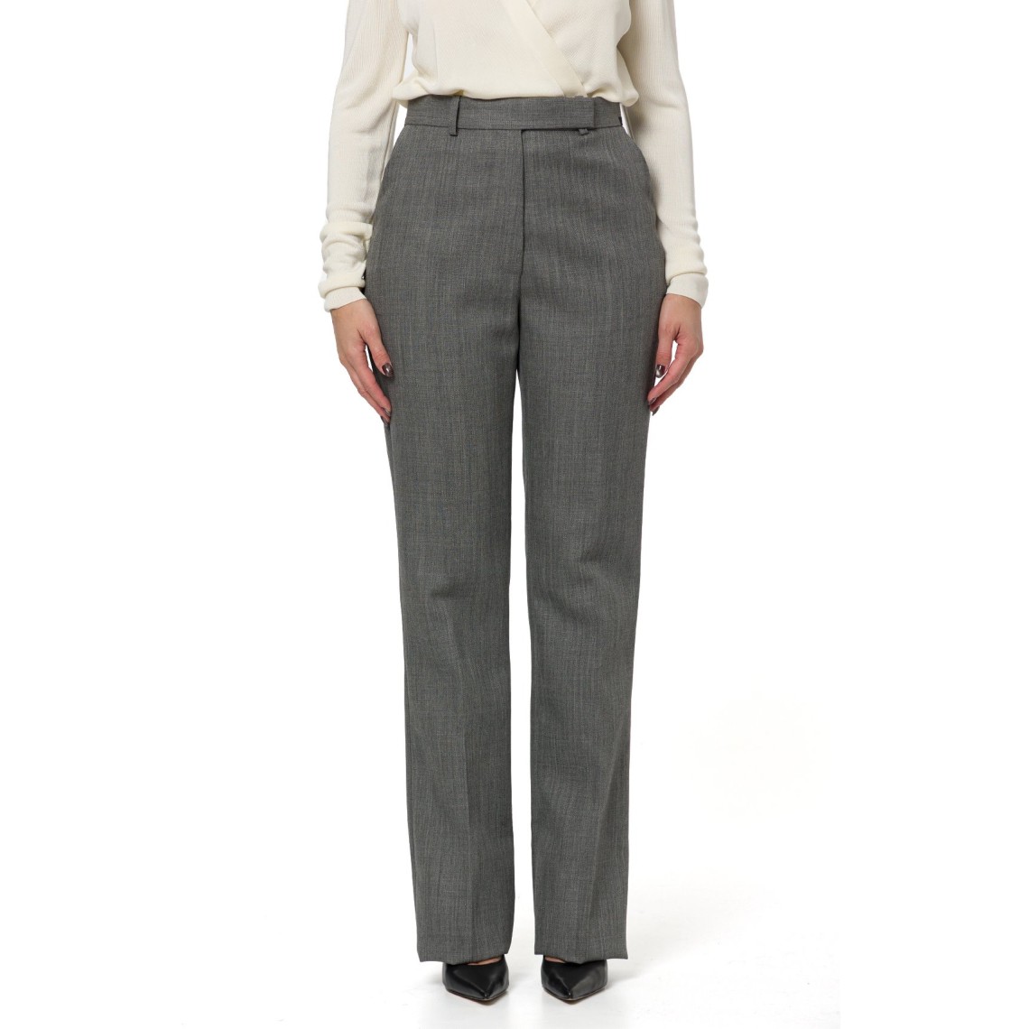 Pantaloni in lana vergine Elisabetta Franchi