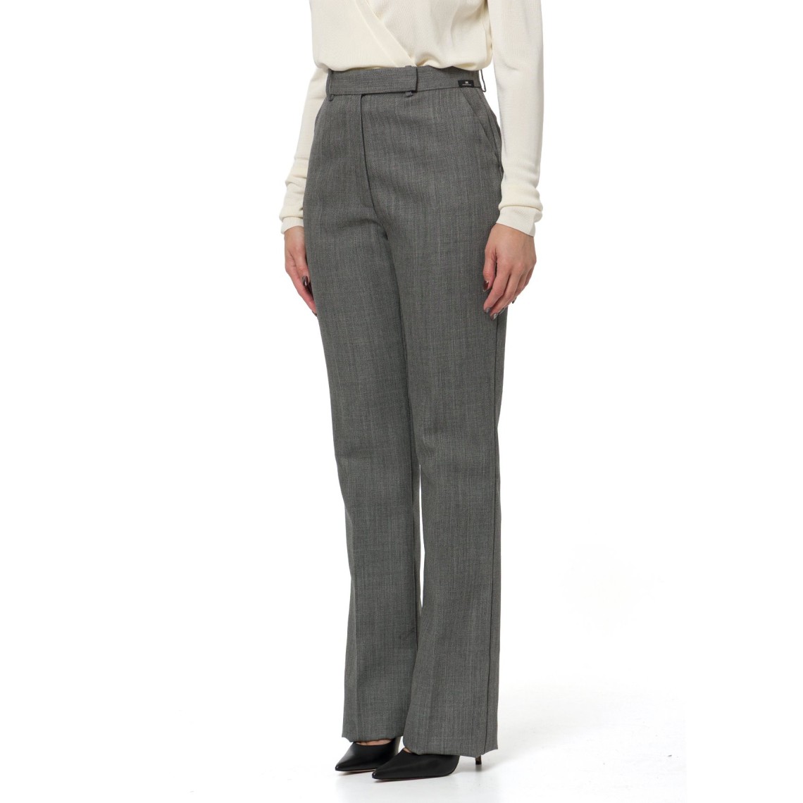 Pantaloni in lana vergine Elisabetta Franchi