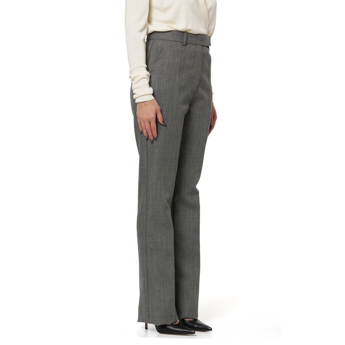 Pantaloni in lana vergine Elisabetta Franchi