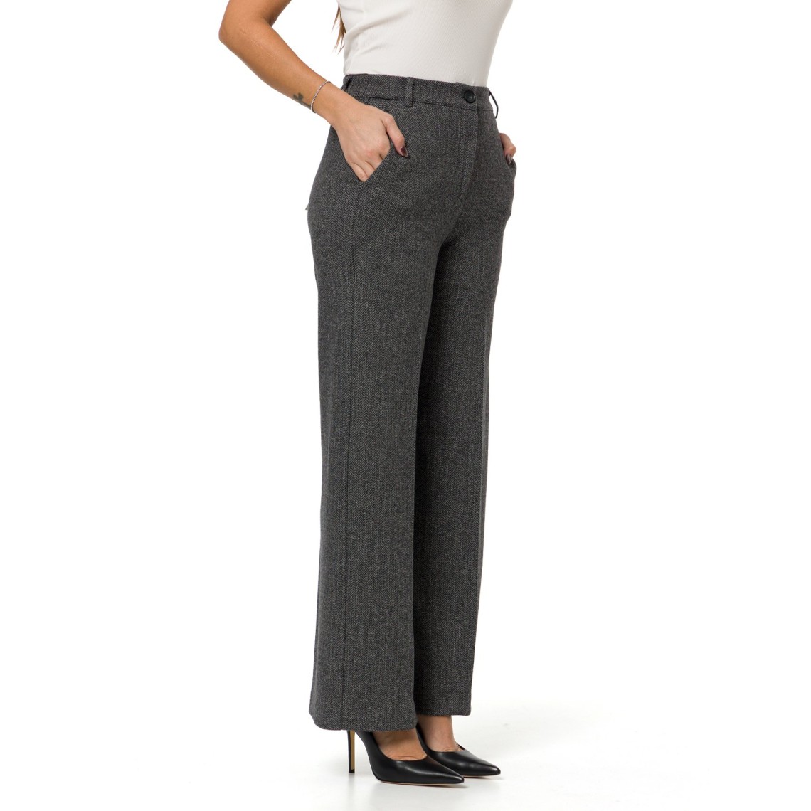 Pantalone in jersey micro jacquard Wkdorata Weekend Max Mara