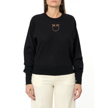 Maglia Lanzarote con logo Love Birds Pinko