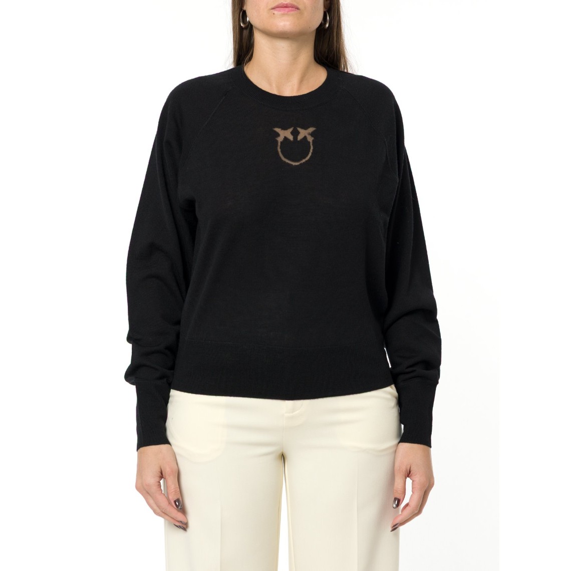 Maglia Lanzarote con logo Love Birds Pinko