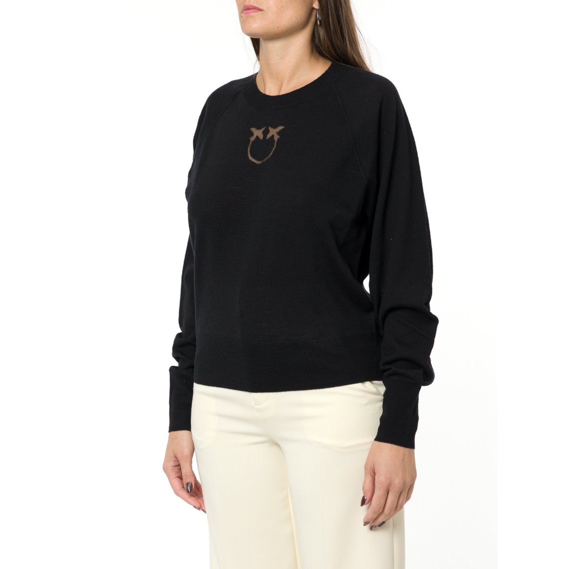 Maglia Lanzarote con logo Love Birds Pinko