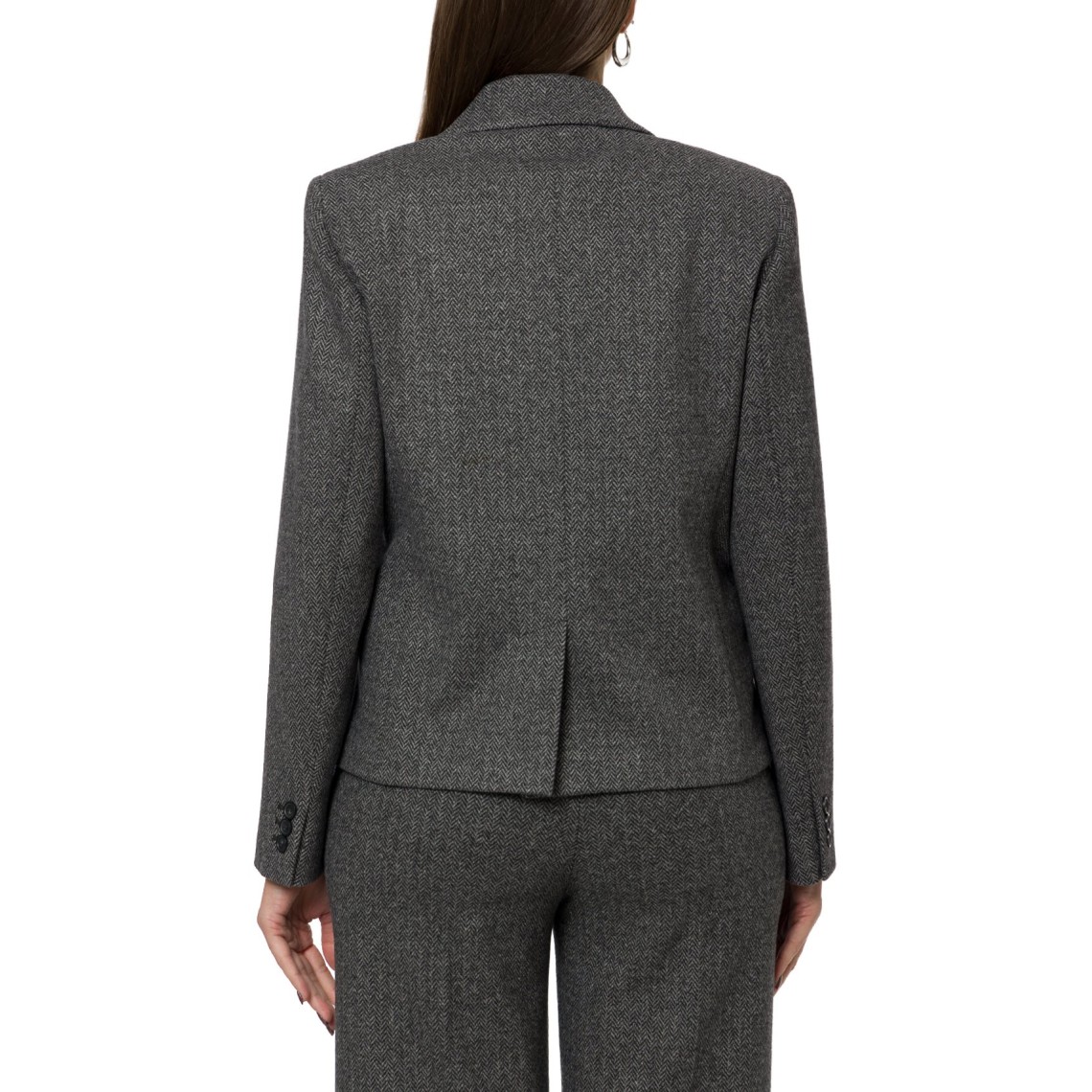 Giacca doppiopetto in jersey micro jacquard Wkdgrado Weekend Max Mara