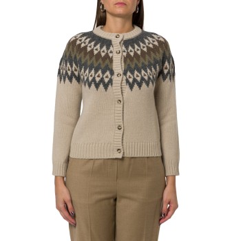 Cardigan in mista alpaca e lana Wkdtarga Weekend Max Mara