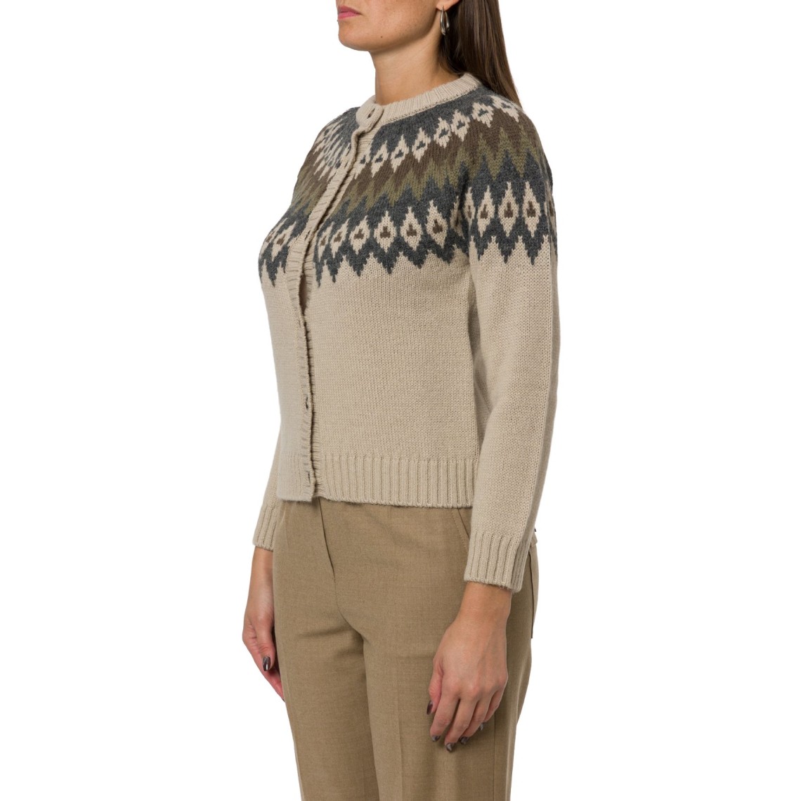 Cardigan in mista alpaca e lana Wkdtarga Weekend Max Mara