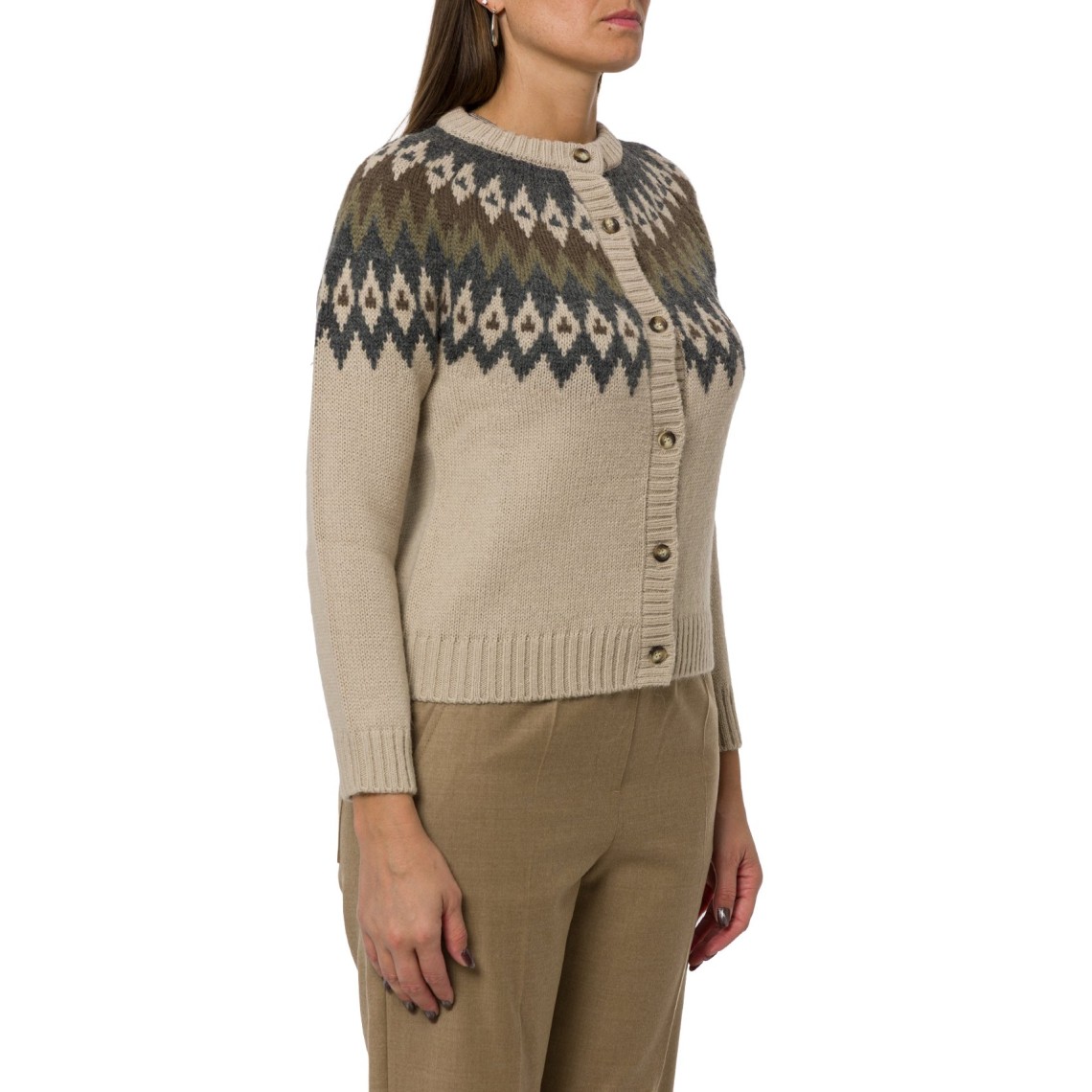Cardigan in mista alpaca e lana Wkdtarga Weekend Max Mara