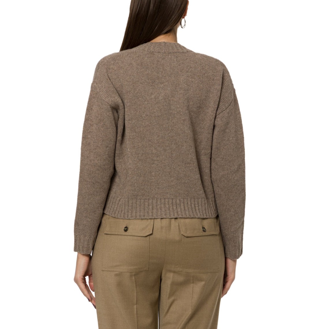 Cardigan a V in filato di lana Wkdfilmato Weekend Max Mara