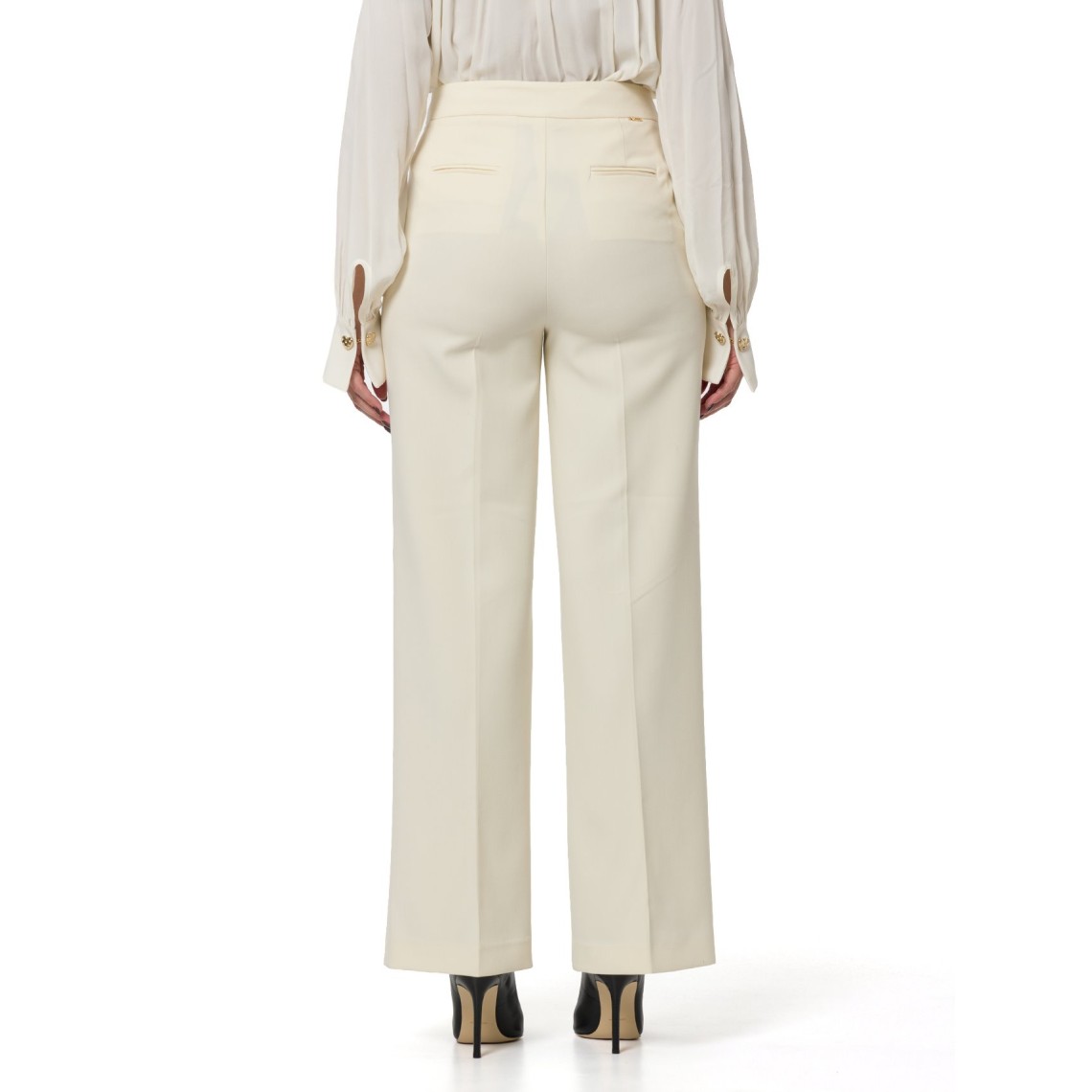 Pantaloni dritti in crêpe Twinset