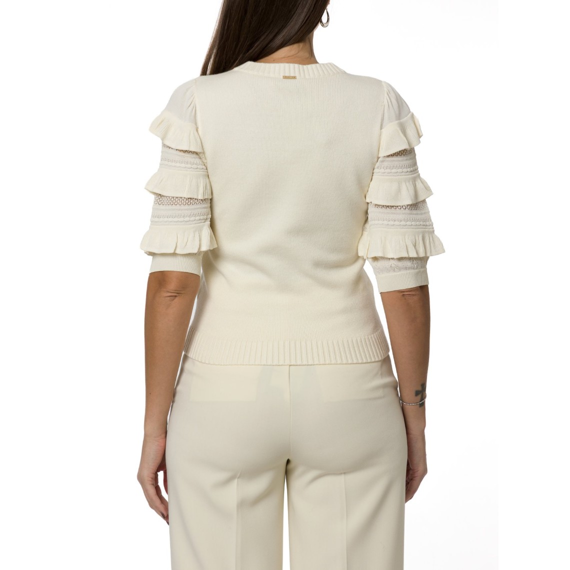Maglia con volant Twinset