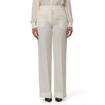 Pantaloni palazzo in crêpe Twinset