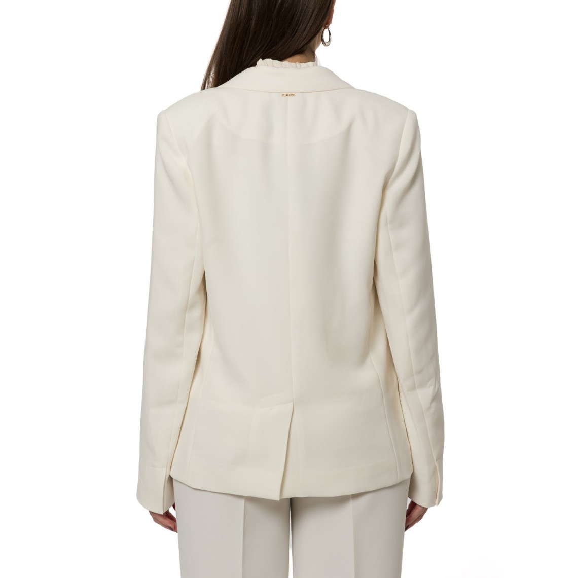 Blazer Twinset in crêpe con bottone a cuore
