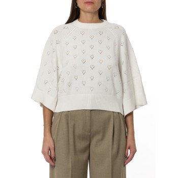 Maglia girocollo traforata Twinset
