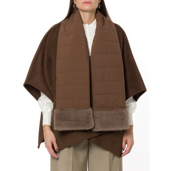 Poncho con sciarpa Twinset