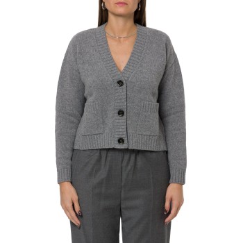 Cardigan a V in filato di lana Wkdfilmato Weekend Max Mara