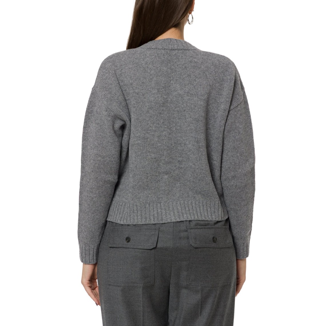 Cardigan a V in filato di lana Wkdfilmato Weekend Max Mara
