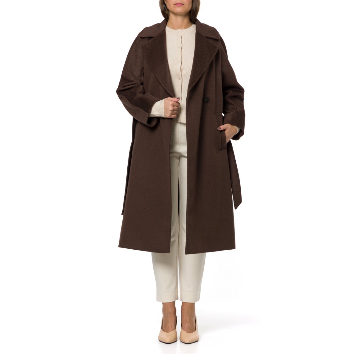 Cappotto doppiopetto in lana Wkdresina Weekend Max Mara