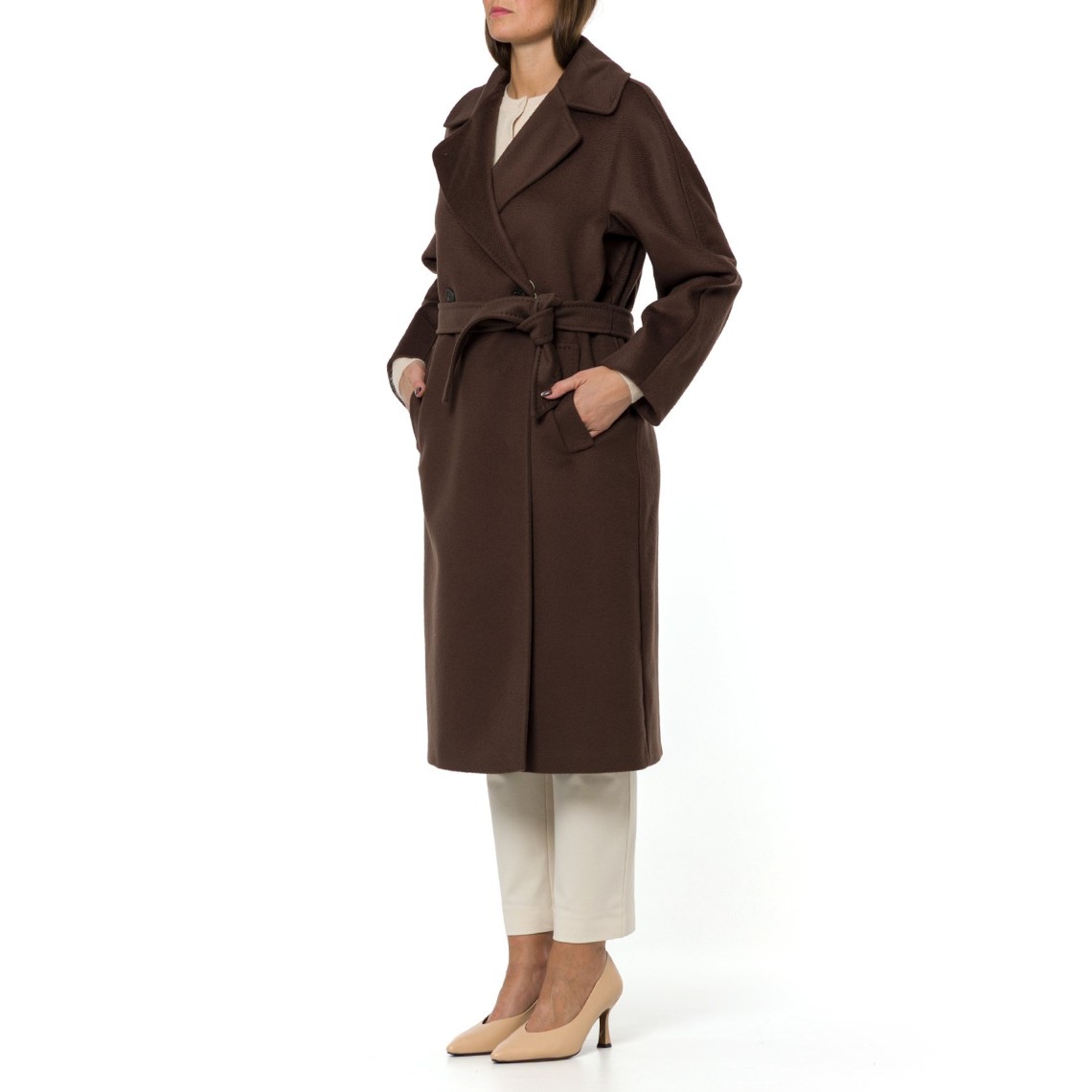 Cappotto doppiopetto in lana Wkdresina Weekend Max Mara