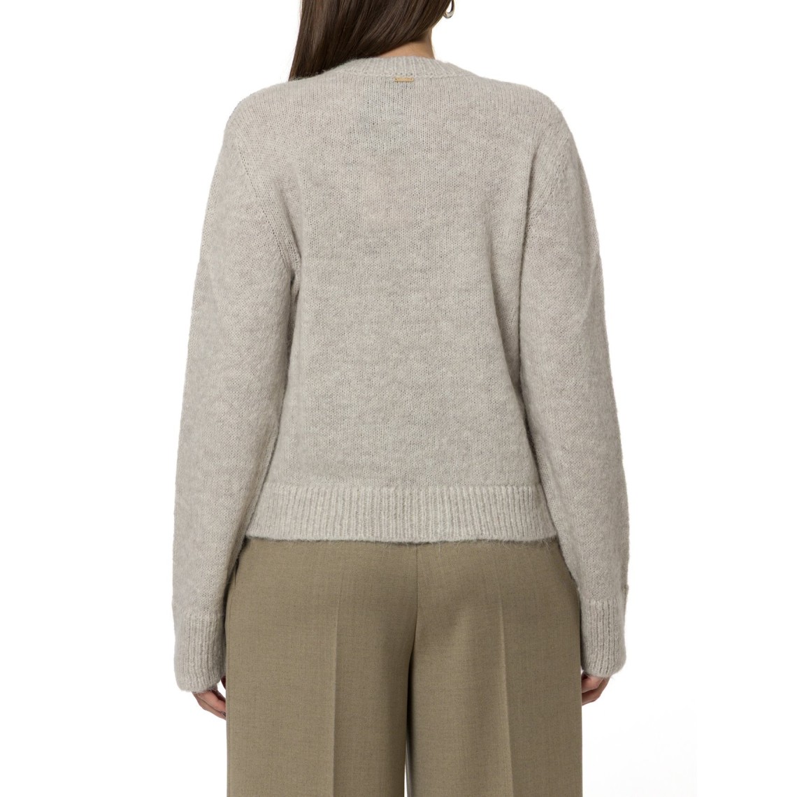 Cardigan jacquard a rombi con paillettes Twinset