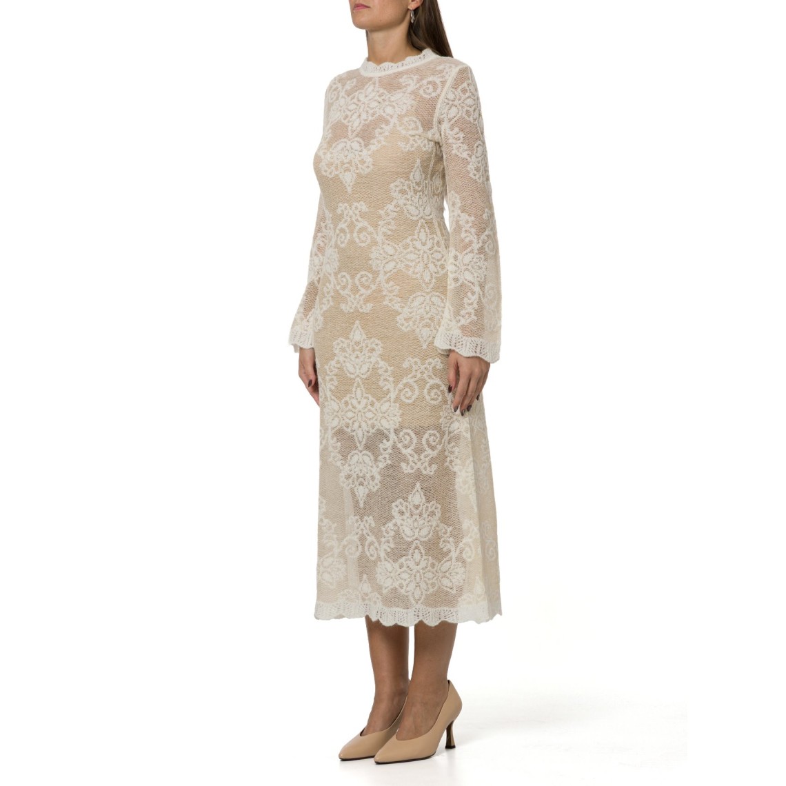 Abito in filato di misto alpaca jacquard Twinset