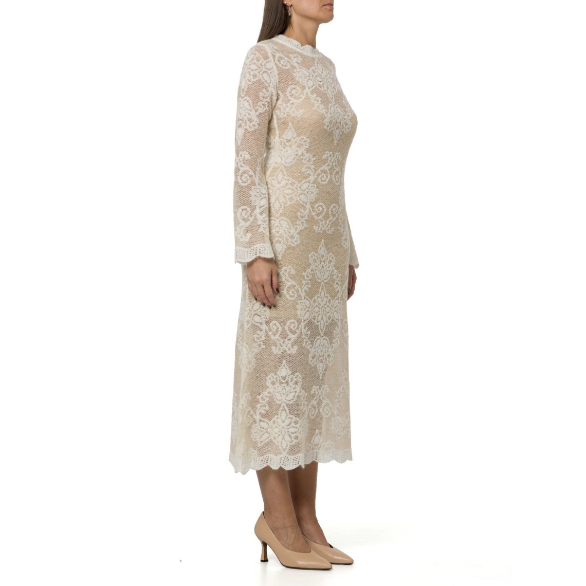 Abito in filato di misto alpaca jacquard Twinset