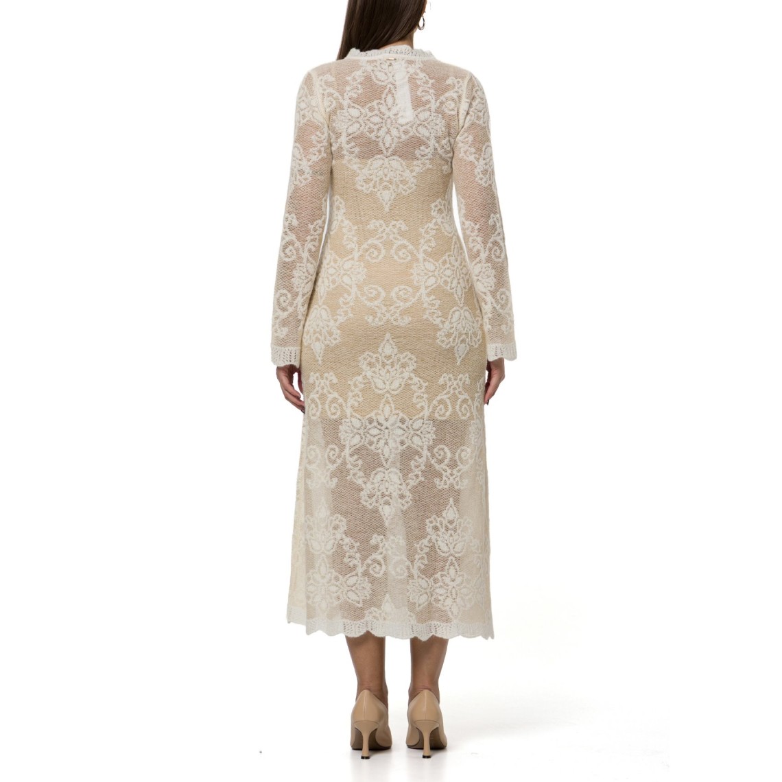 Abito in filato di misto alpaca jacquard Twinset