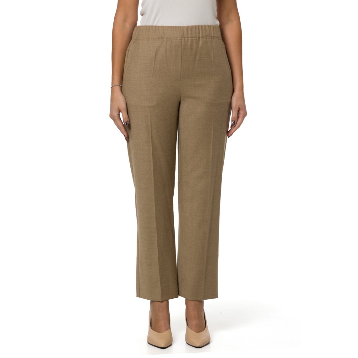Pantalone in flanella di lana stretch Wkdhateley Weekend Max Mara