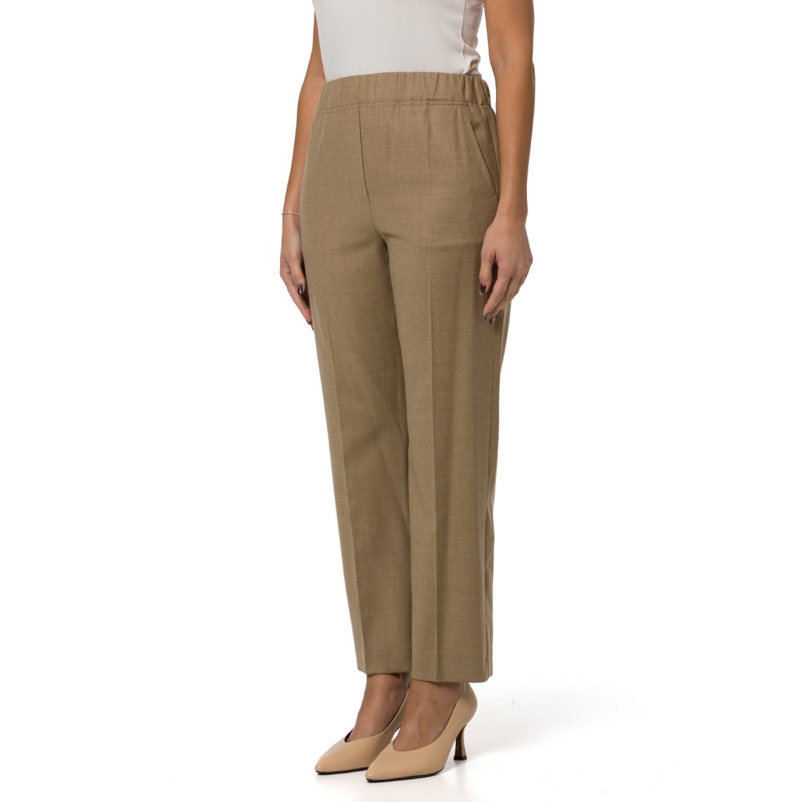 Pantalone in flanella di lana stretch Wkdhateley Weekend Max Mara