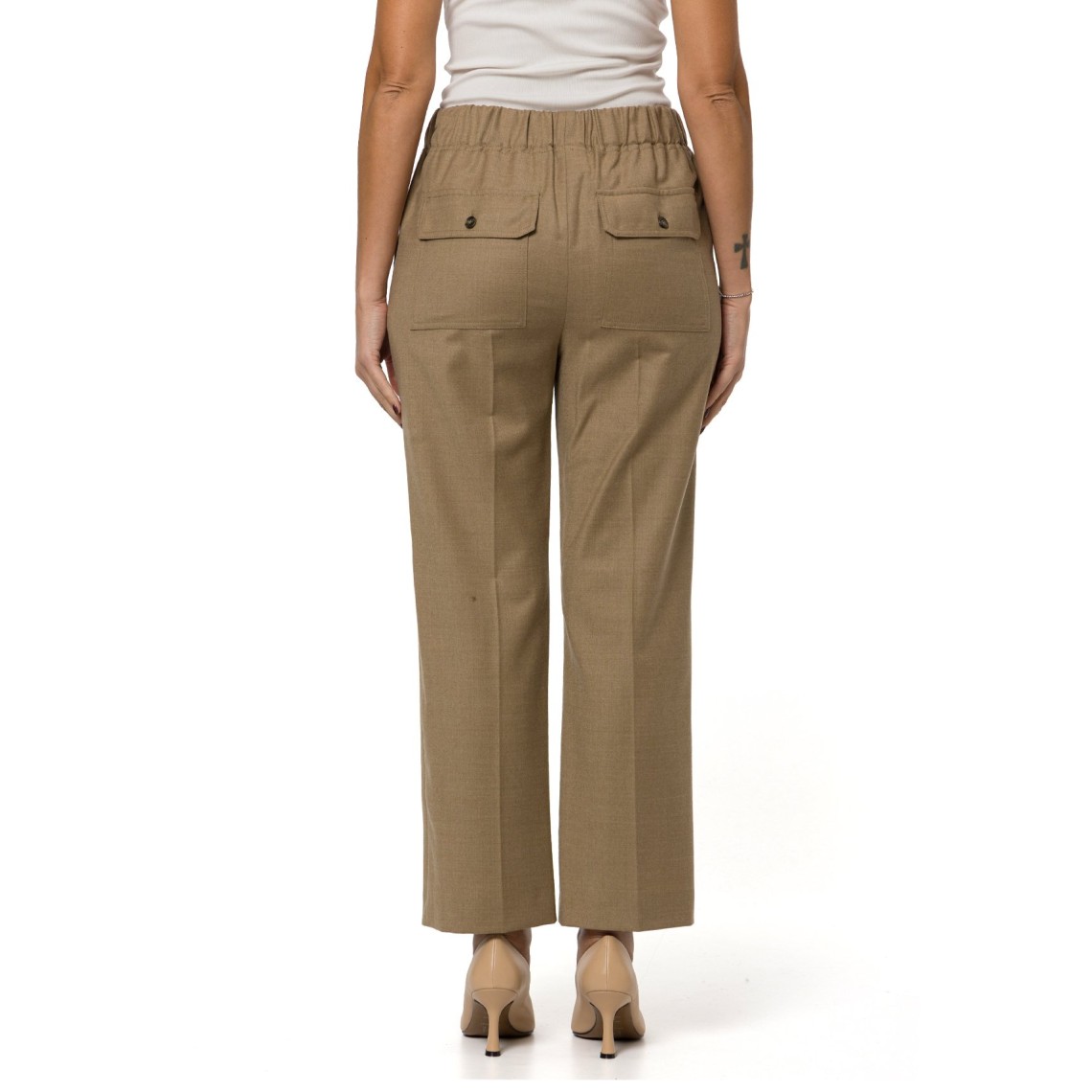 Pantalone in flanella di lana stretch Wkdhateley Weekend Max Mara