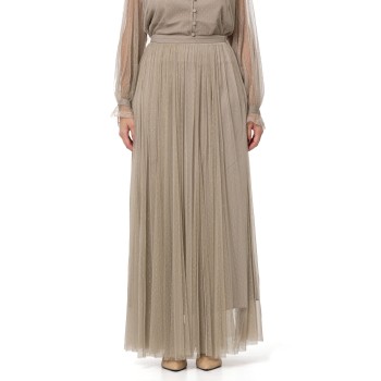 Gonna lunga in tulle con lurex Twinset