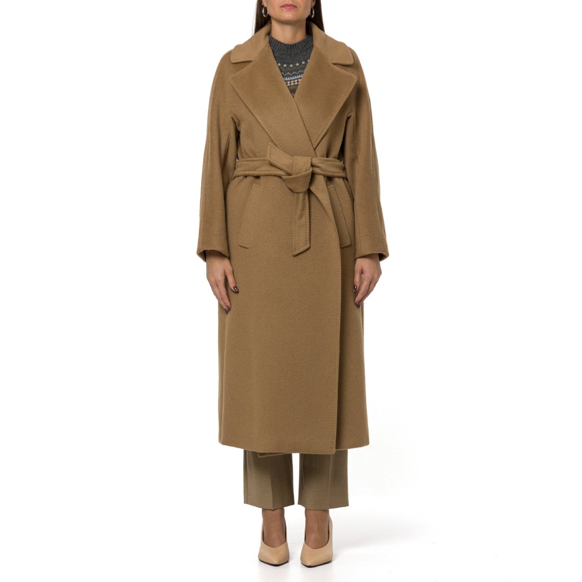 Cappotto in orsetto di lana e alpaca Wkdtempera Weekend Max Mara