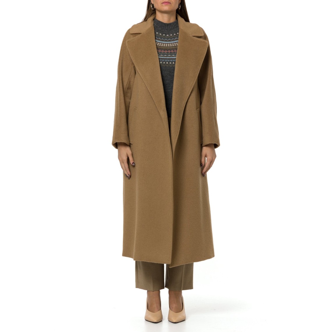 Cappotto in orsetto di lana e alpaca Wkdtempera Weekend Max Mara