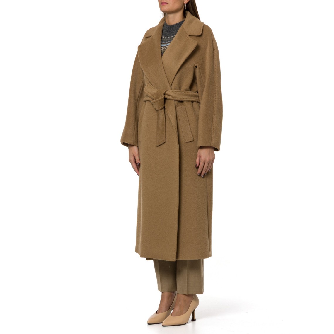 Cappotto in orsetto di lana e alpaca Wkdtempera Weekend Max Mara