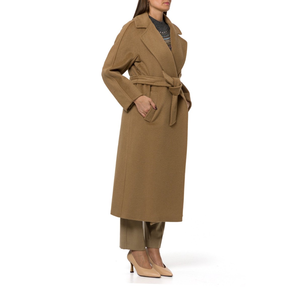 Cappotto in orsetto di lana e alpaca Wkdtempera Weekend Max Mara