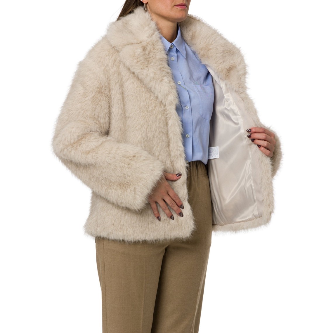 Cappotto corto dalla texture soffice Wkiozioso Weekend Max Mara