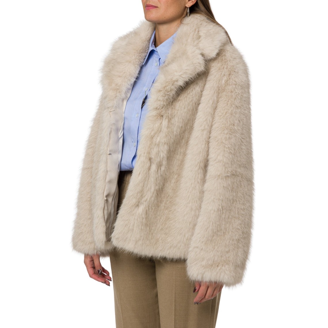 Cappotto corto dalla texture soffice Wkiozioso Weekend Max Mara