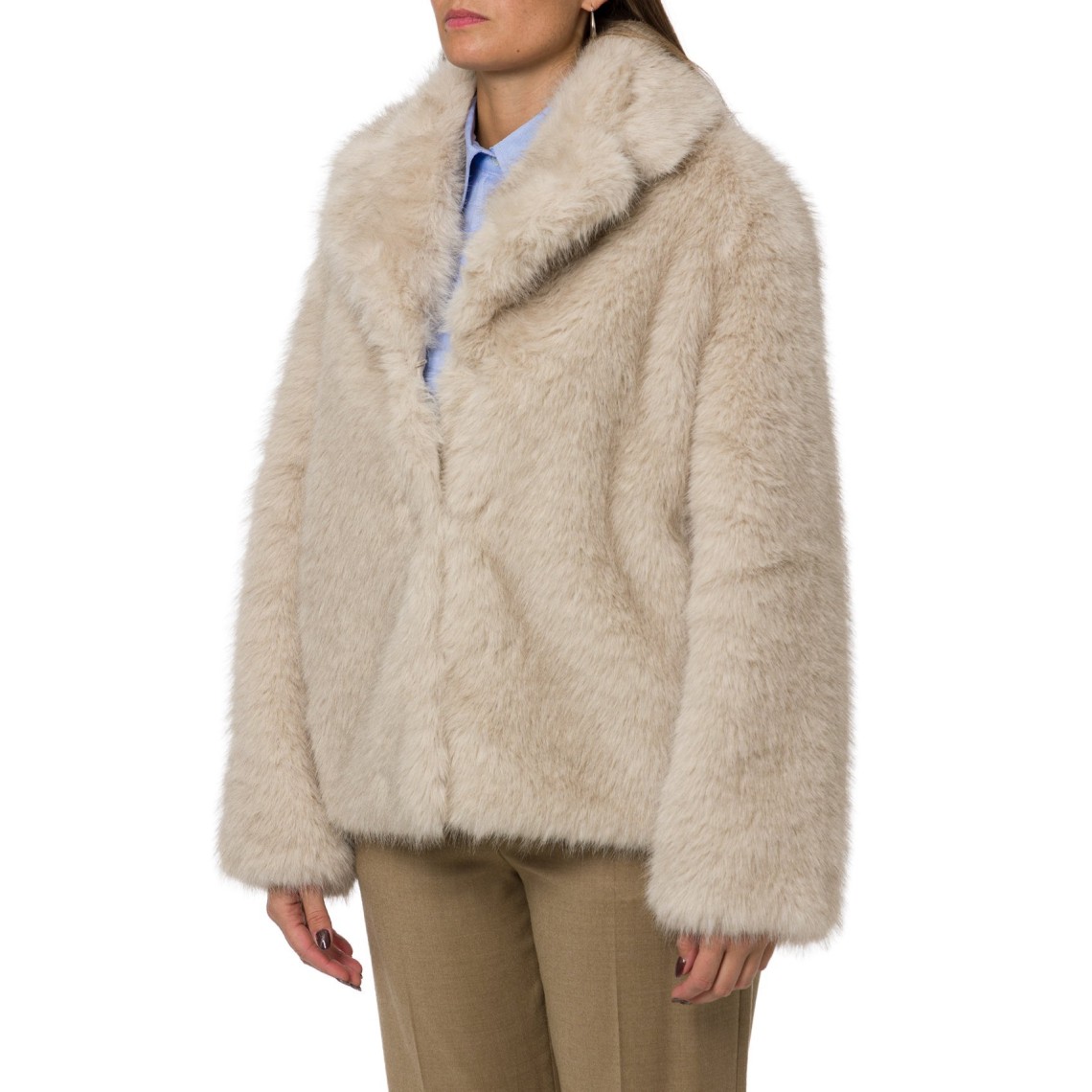 Cappotto corto dalla texture soffice Wkiozioso Weekend Max Mara