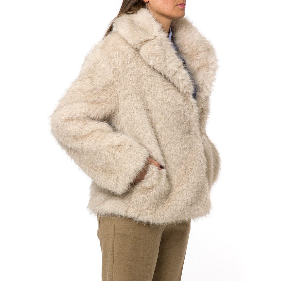 Cappotto corto dalla texture soffice Wkiozioso Weekend Max Mara