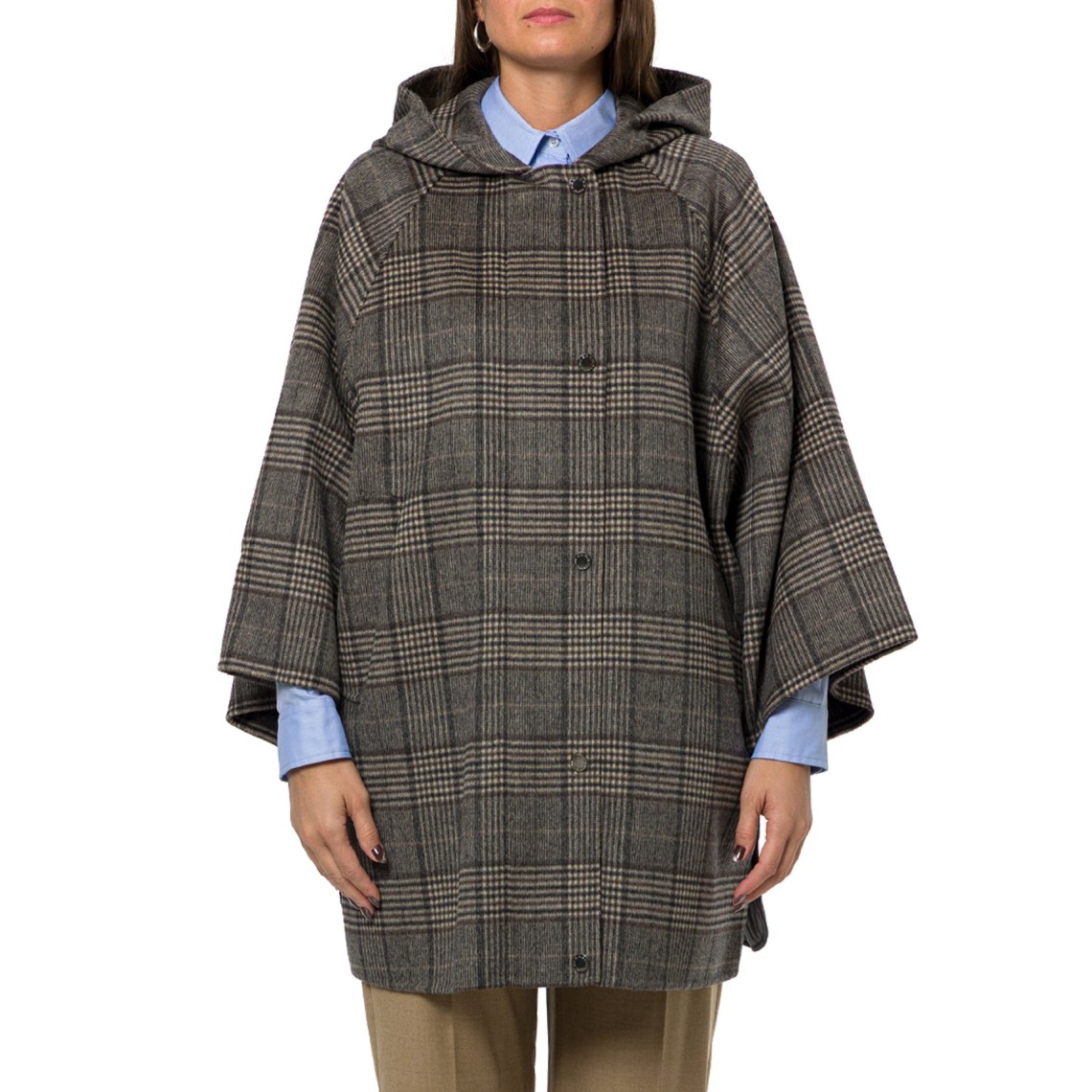 Cappotto midi in lana Principe di Galles Wkdseggio Weekend Max Mara