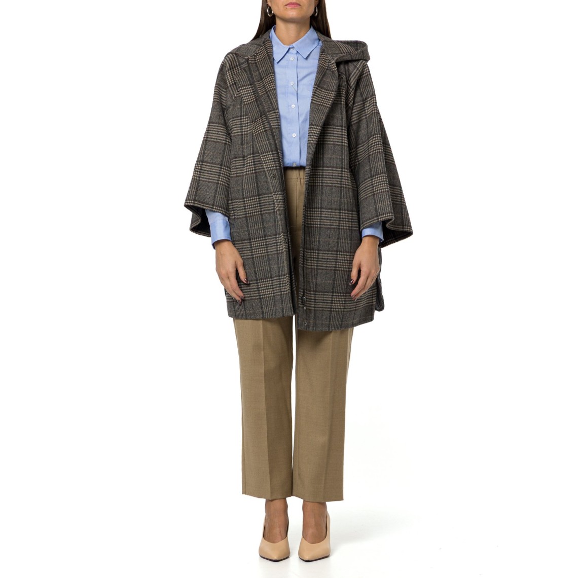 Cappotto midi in lana Principe di Galles Wkdseggio Weekend Max Mara