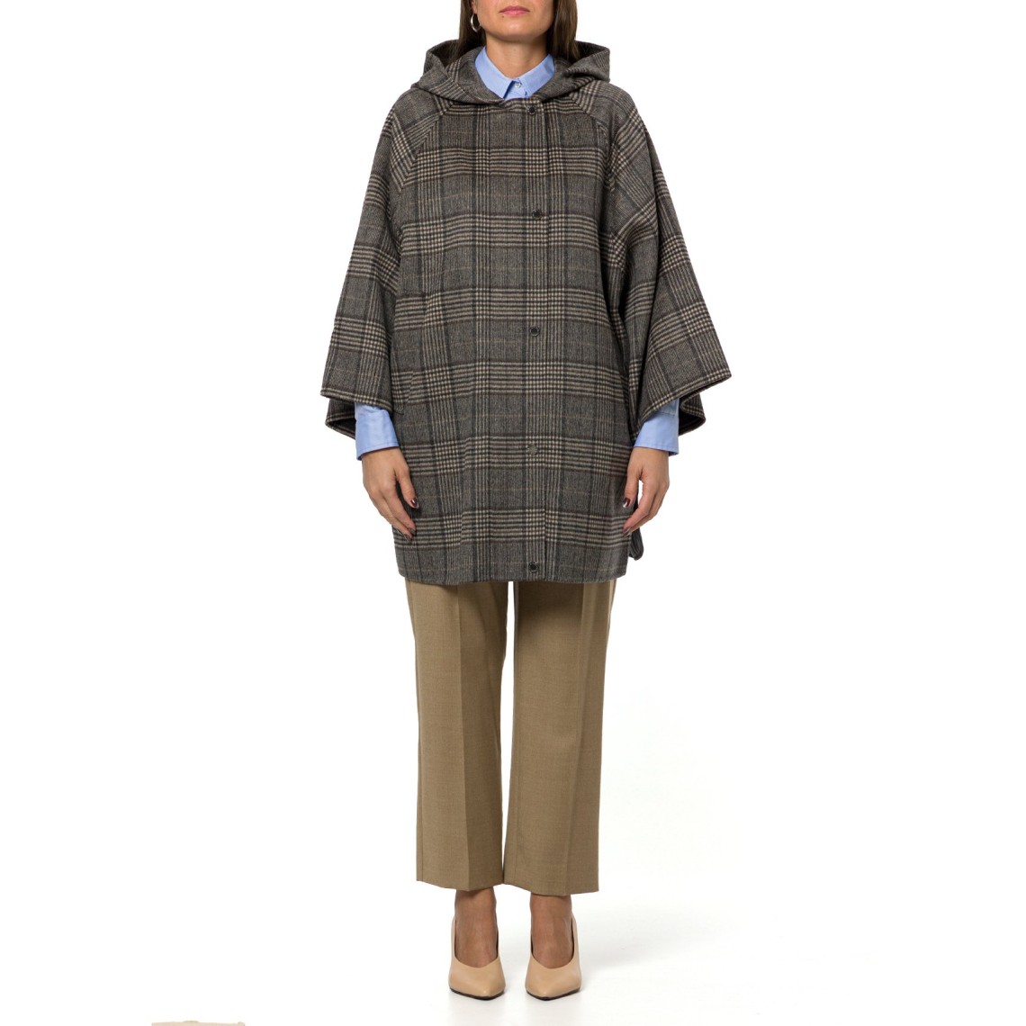 Cappotto midi in lana Principe di Galles Wkdseggio Weekend Max Mara