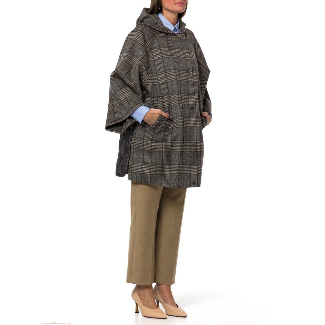 Cappotto midi in lana Principe di Galles Wkdseggio Weekend Max Mara