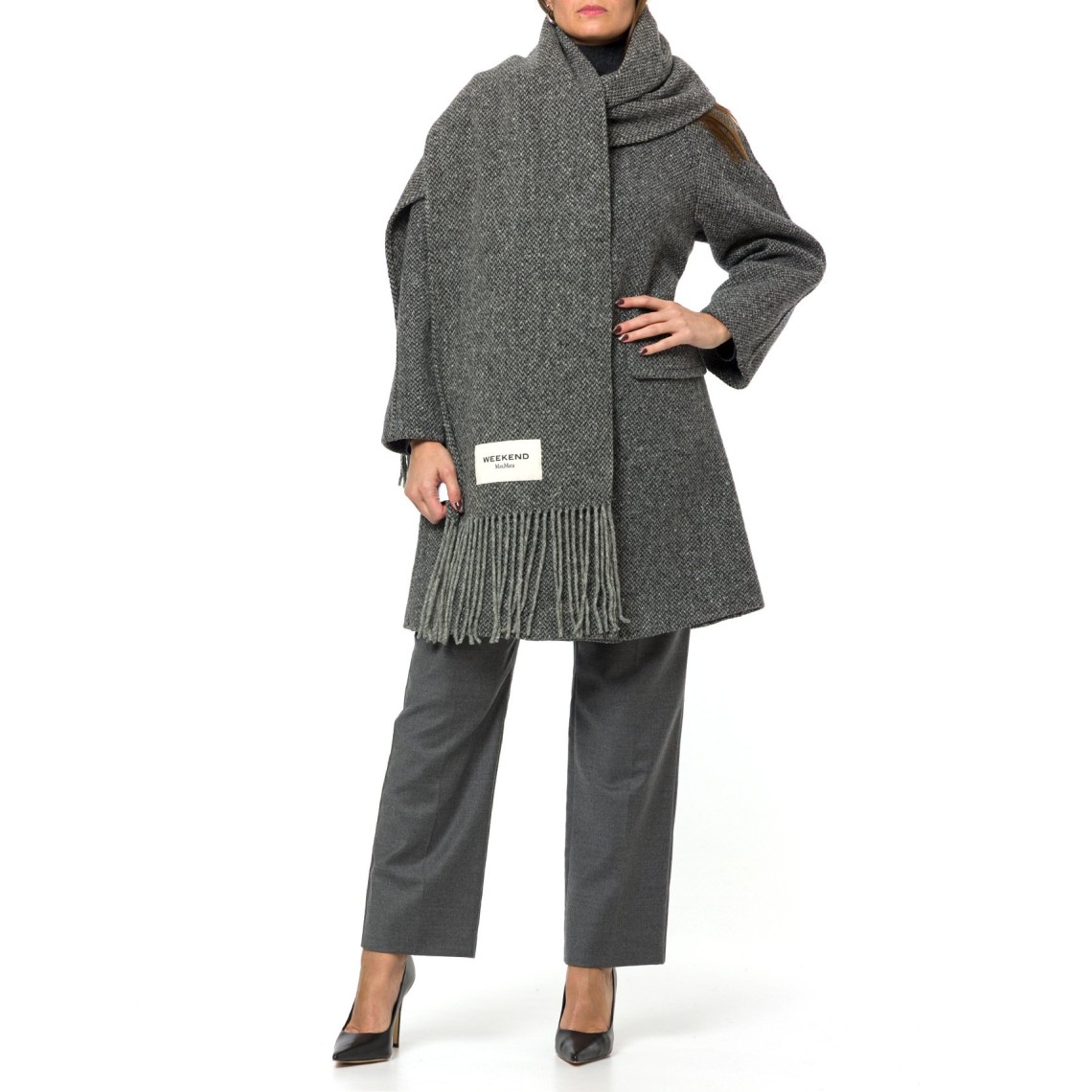 Cappotto in tweed di mista lana Wkdlatino Weekend Max Mara