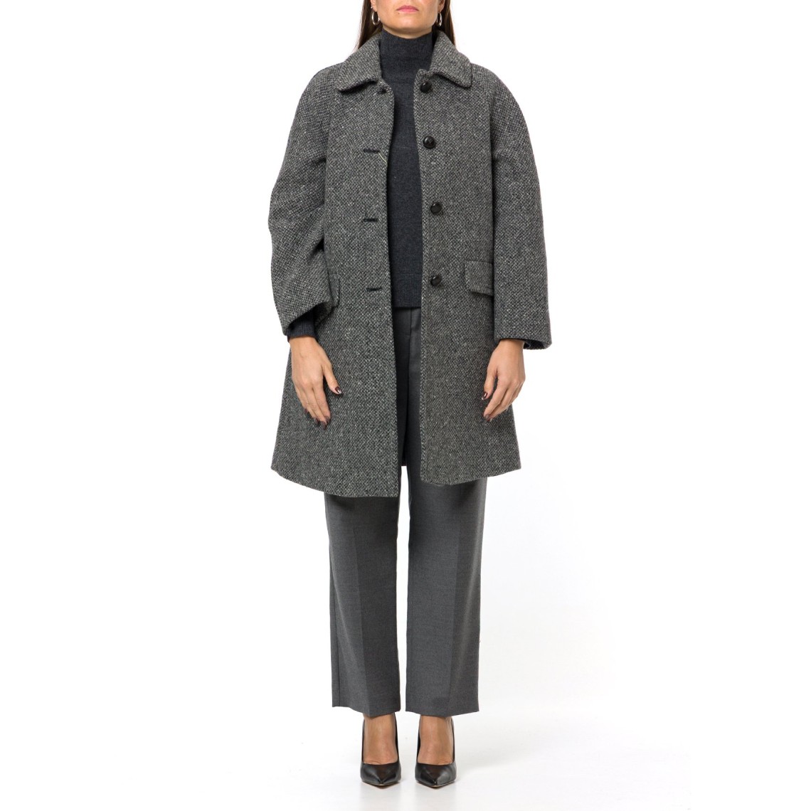 Cappotto in tweed di mista lana Wkdlatino Weekend Max Mara